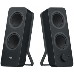 Bluetooth-колонки Logitech Z207 2.0 (RMS 5 Вт, 2 x 2,5 Вт), разъем для стереонаушников, черные